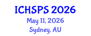 International Conference on Humanities, Social and Political Sciences (ICHSPS) May 11, 2026 - Sydney, Australia International Conference on Humanities, Social and Political Sciences (ICHSPS) May 11, 2026 - Sydney, Australia