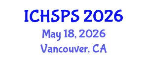 International Conference on Humanities, Social and Political Sciences (ICHSPS) May 18, 2026 - Vancouver, Canada International Conference on Humanities, Social and Political Sciences (ICHSPS) May 18, 2026 - Vancouver, Canada