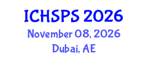 International Conference on Humanities, Social and Political Sciences (ICHSPS) November 08, 2026 - Dubai, United Arab Emirates International Conference on Humanities, Social and Political Sciences (ICHSPS) November 08, 2026 - Dubai, United Arab Emirates