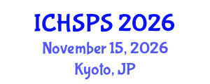 International Conference on Humanities, Social and Political Sciences (ICHSPS) November 15, 2026 - Kyoto, Japan International Conference on Humanities, Social and Political Sciences (ICHSPS) November 15, 2026 - Kyoto, Japan