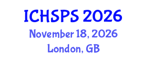 International Conference on Humanities, Social and Political Sciences (ICHSPS) November 18, 2026 - London, United Kingdom