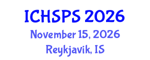 International Conference on Humanities, Social and Political Sciences (ICHSPS) November 15, 2026 - Reykjavik, Iceland International Conference on Humanities, Social and Political Sciences (ICHSPS) November 15, 2026 - Reykjavik, Iceland