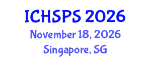 International Conference on Humanities, Social and Political Sciences (ICHSPS) November 18, 2026 - Singapore, Singapore International Conference on Humanities, Social and Political Sciences (ICHSPS) November 18, 2026 - Singapore, Singapore