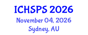 International Conference on Humanities, Social and Political Sciences (ICHSPS) November 04, 2026 - Sydney, Australia International Conference on Humanities, Social and Political Sciences (ICHSPS) November 04, 2026 - Sydney, Australia