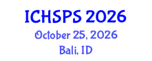 International Conference on Humanities, Social and Political Sciences (ICHSPS) October 25, 2026 - Bali, Indonesia International Conference on Humanities, Social and Political Sciences (ICHSPS) October 25, 2026 - Bali, Indonesia