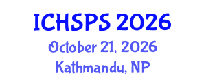 International Conference on Humanities, Social and Political Sciences (ICHSPS) October 21, 2026 - Kathmandu, Nepal International Conference on Humanities, Social and Political Sciences (ICHSPS) October 21, 2026 - Kathmandu, Nepal
