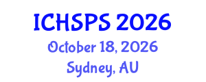 International Conference on Humanities, Social and Political Sciences (ICHSPS) October 18, 2026 - Sydney, Australia International Conference on Humanities, Social and Political Sciences (ICHSPS) October 18, 2026 - Sydney, Australia