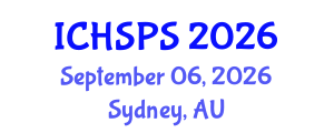 International Conference on Humanities, Social and Political Sciences (ICHSPS) September 06, 2026 - Sydney, Australia International Conference on Humanities, Social and Political Sciences (ICHSPS) September 06, 2026 - Sydney, Australia