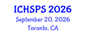 International Conference on Humanities, Social and Political Sciences (ICHSPS) September 20, 2026 - Toronto, Canada