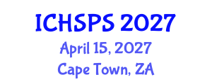 International Conference on Humanities, Social and Political Sciences (ICHSPS) April 15, 2027 - Cape Town, South Africa International Conference on Humanities, Social and Political Sciences (ICHSPS) April 15, 2027 - Cape Town, South Africa