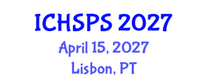 International Conference on Humanities, Social and Political Sciences (ICHSPS) April 15, 2027 - Lisbon, Portugal International Conference on Humanities, Social and Political Sciences (ICHSPS) April 15, 2027 - Lisbon, Portugal