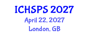 International Conference on Humanities, Social and Political Sciences (ICHSPS) April 22, 2027 - London, United Kingdom International Conference on Humanities, Social and Political Sciences (ICHSPS) April 22, 2027 - London, United Kingdom