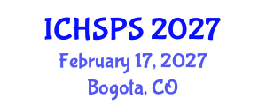 International Conference on Humanities, Social and Political Sciences (ICHSPS) February 17, 2027 - Bogota, Colombia International Conference on Humanities, Social and Political Sciences (ICHSPS) February 17, 2027 - Bogota, Colombia