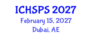 International Conference on Humanities, Social and Political Sciences (ICHSPS) February 15, 2027 - Dubai, United Arab Emirates International Conference on Humanities, Social and Political Sciences (ICHSPS) February 15, 2027 - Dubai, United Arab Emirates