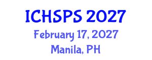 International Conference on Humanities, Social and Political Sciences (ICHSPS) February 17, 2027 - Manila, Philippines International Conference on Humanities, Social and Political Sciences (ICHSPS) February 17, 2027 - Manila, Philippines