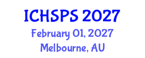 International Conference on Humanities, Social and Political Sciences (ICHSPS) February 01, 2027 - Melbourne, Australia International Conference on Humanities, Social and Political Sciences (ICHSPS) February 01, 2027 - Melbourne, Australia