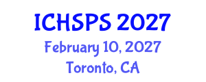International Conference on Humanities, Social and Political Sciences (ICHSPS) February 10, 2027 - Toronto, Canada International Conference on Humanities, Social and Political Sciences (ICHSPS) February 10, 2027 - Toronto, Canada