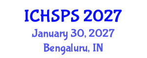 International Conference on Humanities, Social and Political Sciences (ICHSPS) January 30, 2027 - Bengaluru, India International Conference on Humanities, Social and Political Sciences (ICHSPS) January 30, 2027 - Bengaluru, India