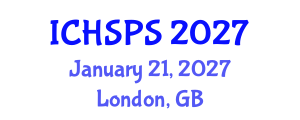 International Conference on Humanities, Social and Political Sciences (ICHSPS) January 21, 2027 - London, United Kingdom International Conference on Humanities, Social and Political Sciences (ICHSPS) January 21, 2027 - London, United Kingdom