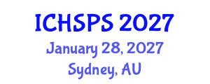 International Conference on Humanities, Social and Political Sciences (ICHSPS) January 28, 2027 - Sydney, Australia International Conference on Humanities, Social and Political Sciences (ICHSPS) January 28, 2027 - Sydney, Australia