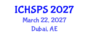 International Conference on Humanities, Social and Political Sciences (ICHSPS) March 22, 2027 - Dubai, United Arab Emirates International Conference on Humanities, Social and Political Sciences (ICHSPS) March 22, 2027 - Dubai, United Arab Emirates