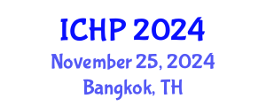 International Conference on Hydraulics and Pneumatics (ICHP) November 25, 2024 - Bangkok, Thailand