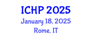 International Conference on Hydraulics and Pneumatics (ICHP) January 18, 2025 - Rome, Italy