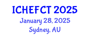 International Conference on Hydrogen Energy and Fuel Cell Technology (ICHEFCT) January 28, 2025 - Sydney, Australia