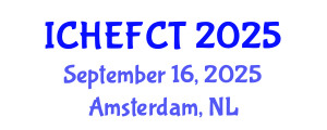 International Conference on Hydrogen Energy and Fuel Cell Technology (ICHEFCT) September 16, 2025 - Amsterdam, Netherlands