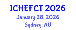 International Conference on Hydrogen Energy and Fuel Cell Technology (ICHEFCT) January 28, 2026 - Sydney, Australia
