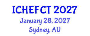 International Conference on Hydrogen Energy and Fuel Cell Technology (ICHEFCT) January 28, 2027 - Sydney, Australia International Conference on Hydrogen Energy and Fuel Cell Technology (ICHEFCT) January 28, 2027 - Sydney, Australia