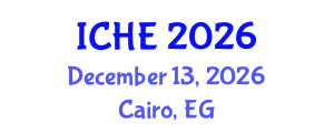 International Conference on Hydrogen Energy (ICHE) December 13, 2026 - Cairo, Egypt International Conference on Hydrogen Energy (ICHE) December 13, 2026 - Cairo, Egypt