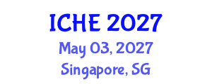 International Conference on Hydrogen Energy (ICHE) May 03, 2027 - Singapore, Singapore International Conference on Hydrogen Energy (ICHE) May 03, 2027 - Singapore, Singapore