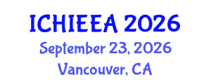 International Conference on Hydrogen Infrastructures for Energy Engineering Applications (ICHIEEA) September 23, 2026 - Vancouver, Canada