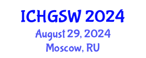 International Conference on Hydrogeology, Groundwater and Surface Water (ICHGSW) August 29, 2024 - Moscow, Russia