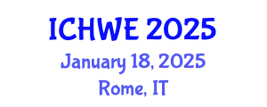 International Conference on Hydroinformatics and Water Engineering (ICHWE) January 18, 2025 - Rome, Italy