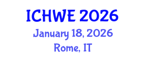 International Conference on Hydroinformatics and Water Engineering (ICHWE) January 18, 2026 - Rome, Italy