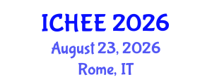 International Conference on Hydrology, Ecology and Environment (ICHEE) August 23, 2026 - Rome, Italy