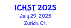 International Conference on Hydrology Science and Technology (ICHST) July 29, 2025 - Zurich, Switzerland