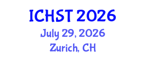 International Conference on Hydrology Science and Technology (ICHST) July 29, 2026 - Zurich, Switzerland