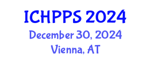 International Conference on Hydropower Plants and Power Systems (ICHPPS) December 30, 2024 - Vienna, Austria