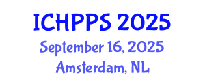 International Conference on Hydropower Plants and Power Systems (ICHPPS) September 16, 2025 - Amsterdam, Netherlands