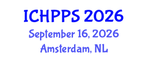 International Conference on Hydropower Plants and Power Systems (ICHPPS) September 16, 2026 - Amsterdam, Netherlands