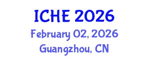 International Conference on Hydroscience and Engineering (ICHE) February 02, 2026 - Guangzhou, China International Conference on Hydroscience and Engineering (ICHE) February 02, 2026 - Guangzhou, China