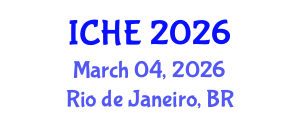 International Conference on Hydroscience and Engineering (ICHE) March 04, 2026 - Rio de Janeiro, Brazil