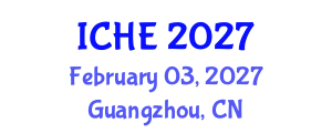 International Conference on Hydroscience and Engineering (ICHE) February 03, 2027 - Guangzhou, China International Conference on Hydroscience and Engineering (ICHE) February 03, 2027 - Guangzhou, China