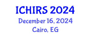 International Conference on Hyperspectral Imaging and Remote Sensing (ICHIRS) December 16, 2024 - Cairo, Egypt