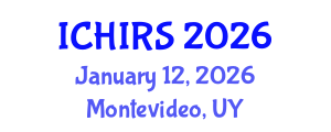 International Conference on Hyperspectral Imaging and Remote Sensing (ICHIRS) January 12, 2026 - Montevideo, Uruguay International Conference on Hyperspectral Imaging and Remote Sensing (ICHIRS) January 12, 2026 - Montevideo, Uruguay