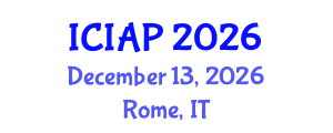 International Conference on Image Analysis and Processing (ICIAP) December 13, 2026 - Rome, Italy International Conference on Image Analysis and Processing (ICIAP) December 13, 2026 - Rome, Italy