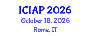 International Conference on Image Analysis and Processing (ICIAP) October 18, 2026 - Rome, Italy